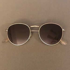 Gold frame sunglasses